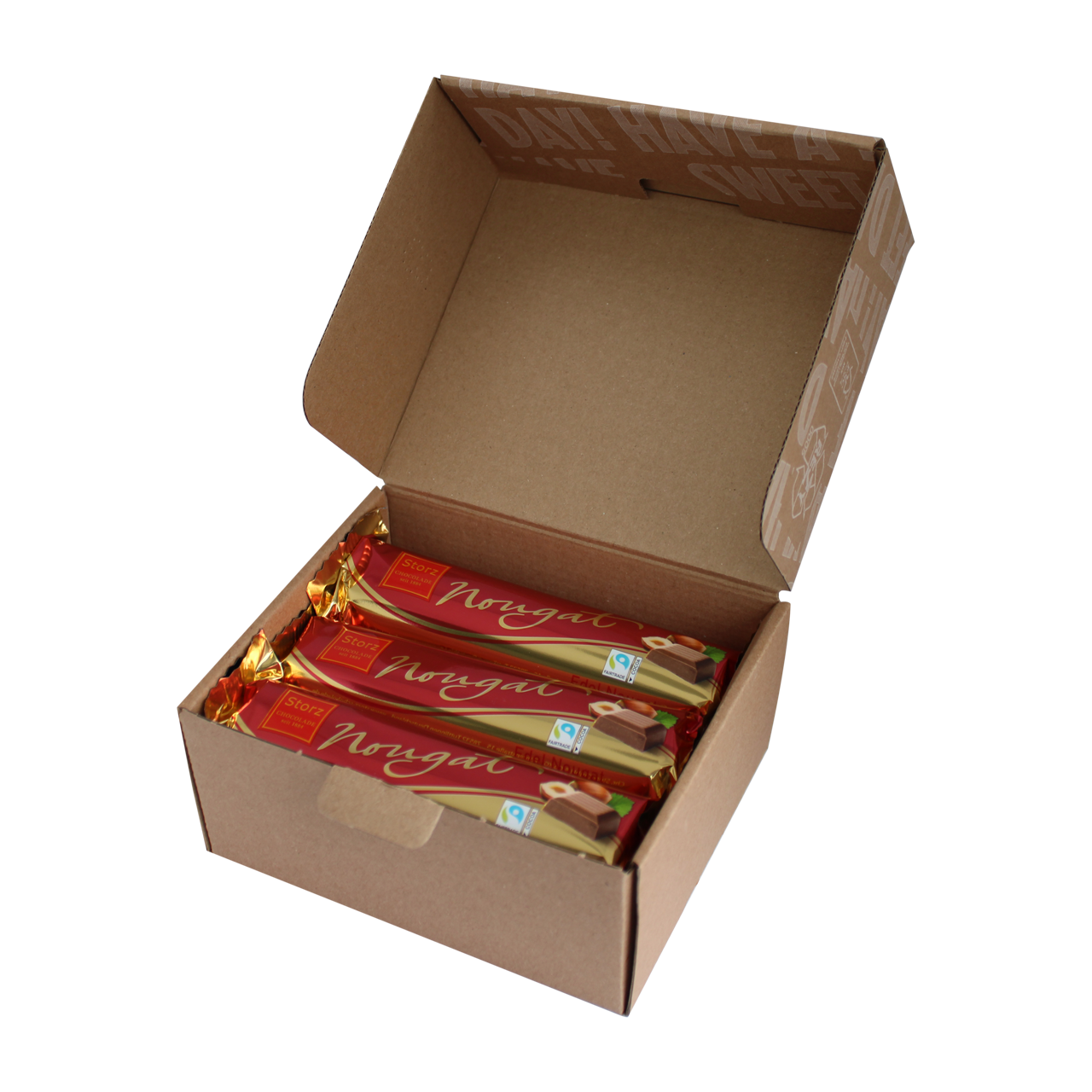 Nougat-Stange, 9 x 75g